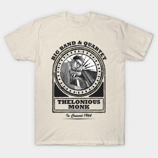 Thelonious Monk // Retro Jazz Music Fan Design T-Shirt